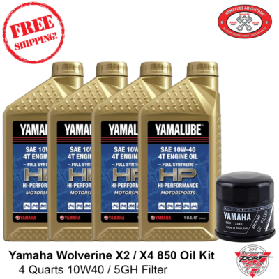 2018-2024 Yamaha Wolverine X2 / X4 850 Full Synthetic Oil Change