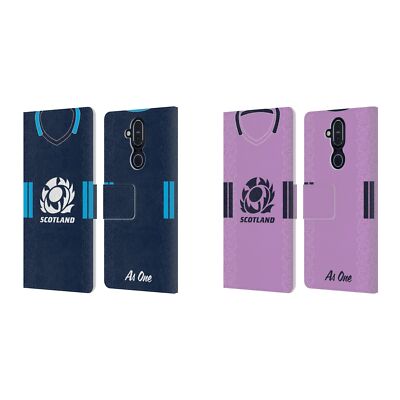 OFFICIAL SCOTLAND RUGBY 2022/23 CREST KIT LEATHER BOOK CASE FOR NOKIA PHONES