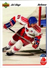 1991-92 Upper Deck #18 Jiri Slegr  RC Rookie 