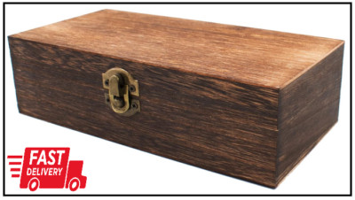 Wood Storage Box with Lid Solid Wood Container Box Decorative Table Large Rectan