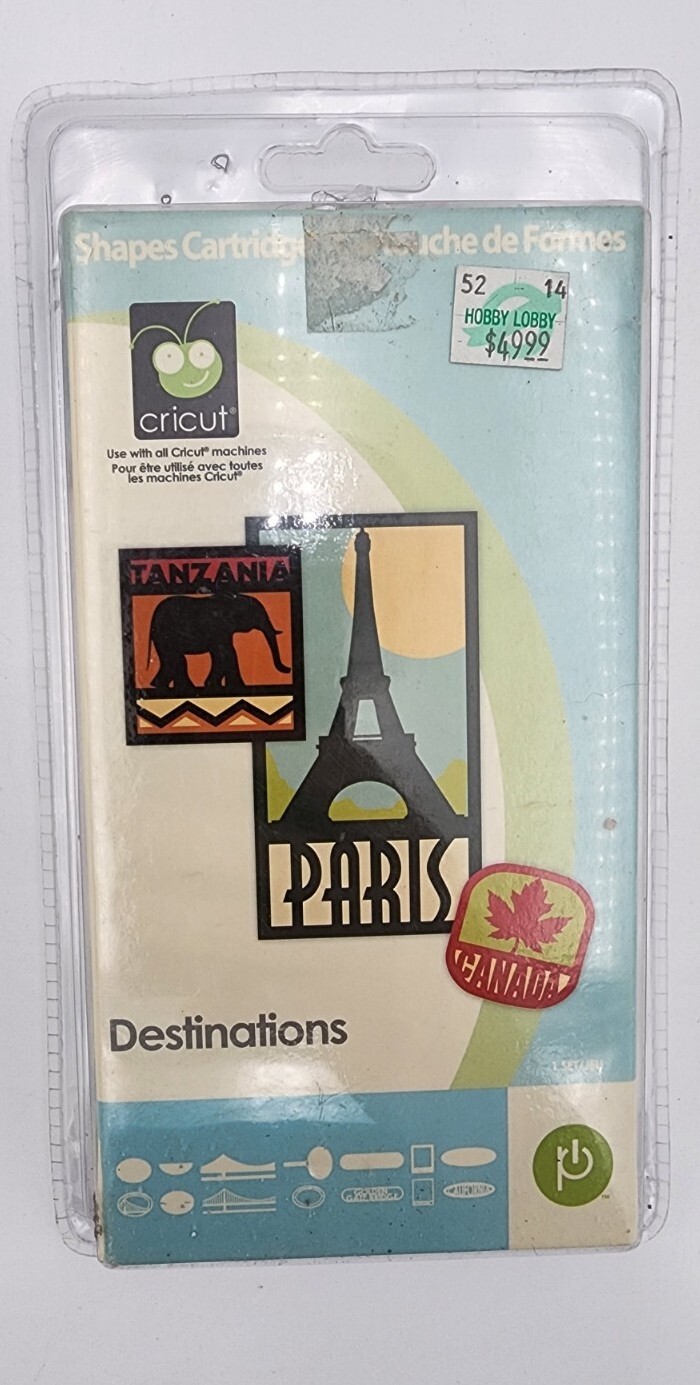 Provo Craft Cricut Cartridge Destinations Shapes Cartridge NEW eBay