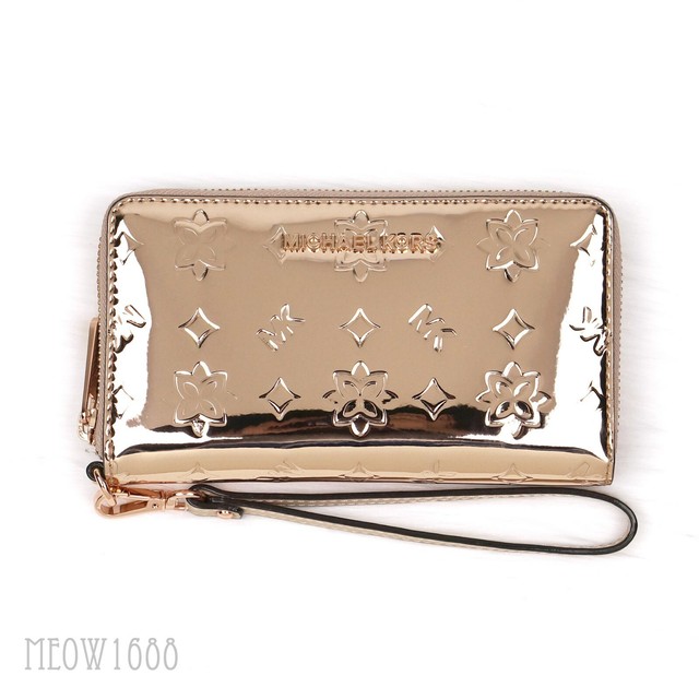 MK metallic wallet
