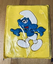 Vintage SMURF Plastic Puzzle 11 pcs 13" x 11"