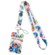 Lilo and Stitch Lanyard ID Badge Holder Keychain Neck Strap - Ship from US