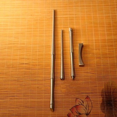 Pure Titanium Alloy Sanitary Chinese Chopsticks Non-slip Wear-resistant Solid