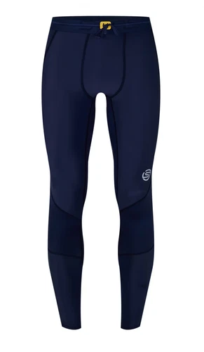 Mens Skins Pro Series Long Training Gym Sports Tights Blue L 32/34"