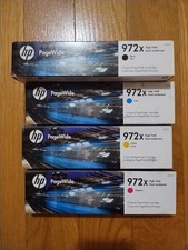 2020-21 Genuine Set 4 HP 972X LARGE Cartridges F6T84AN PageWide 452 477 552 577