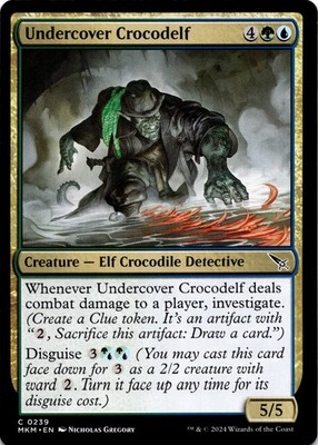 MTG Undercover Crocodelf (b) NON FOIL NM C 239 Murders at Karlov Manor
