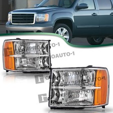 For 2007-2013 Gmc Sierra 1500 2500hd 3500hd 2pcs Factory Headlights Assembly Lr