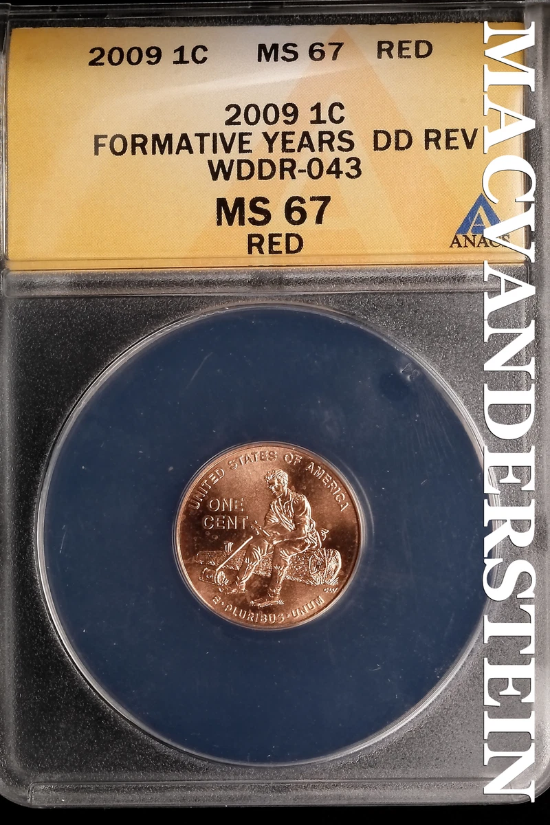 MS 67 Graded Lincoln Bicentennial US Small Cents (2009) for sale