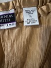 Amanda Smith Pure Silk Pants Womens Wide Leg Tan Brown XL NWT — photo 5