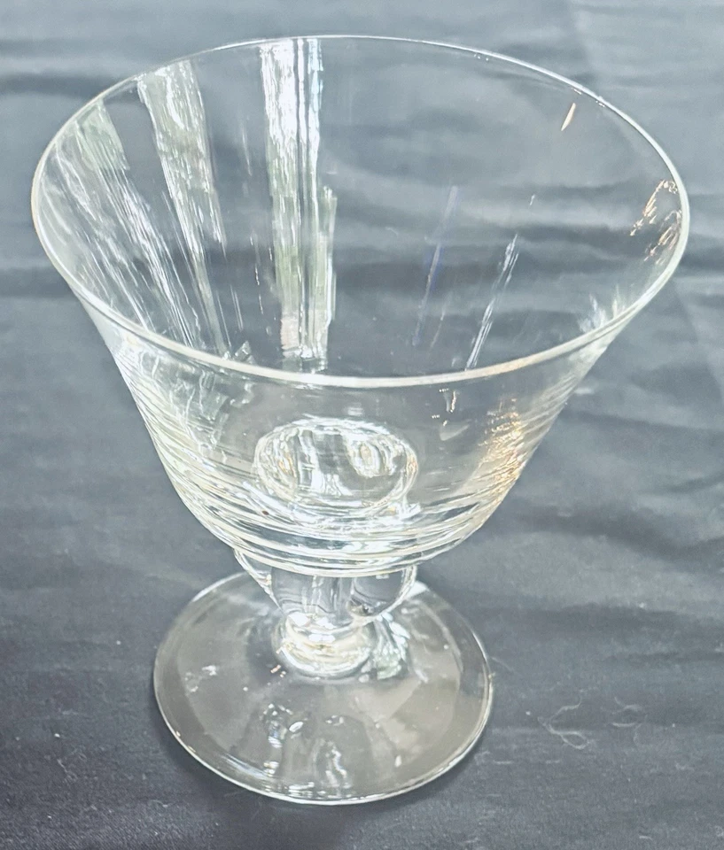 Copas de cóctel vintage de champán Seneca Ingrid 8 oz. Vástago lóbulo bola SUECIA (5) Foto 3 de 4