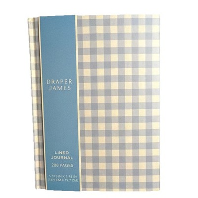 Draper James Blue Checkered Lined Journal