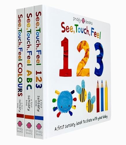 See, Touch, Feel First Sensory Book Collection 3 Books Set - See, | Priddy Books
