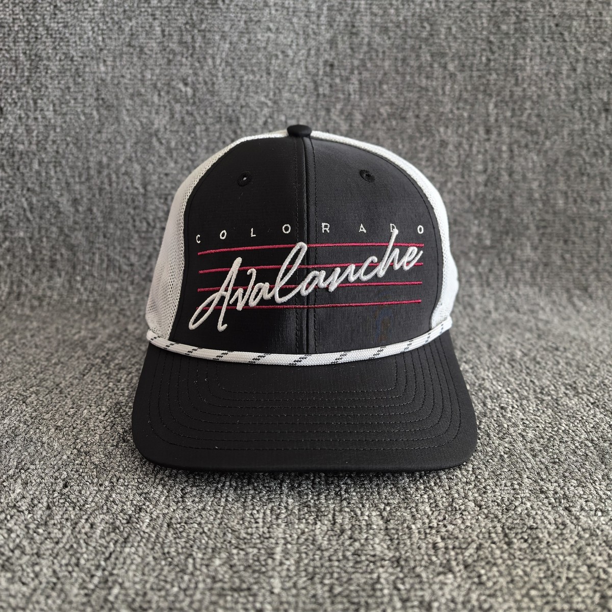 47 Brand Colorado Avalanche NHL Trucker Hat Snapback Black White OSFA
