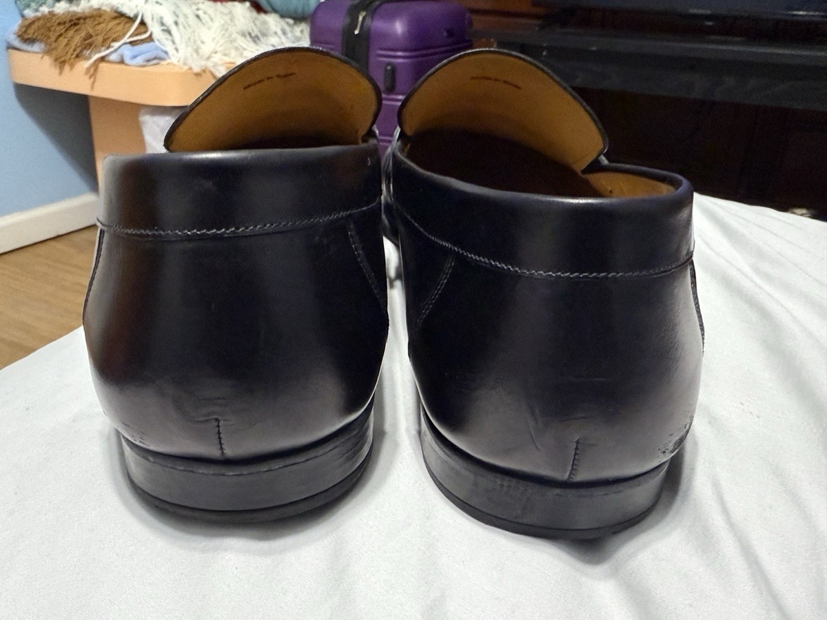 MAGNANNI Men\'s  Black Leather LINO Loafers Shoes 15061 Size 9 M Made in Spain Magnanni  main image 4