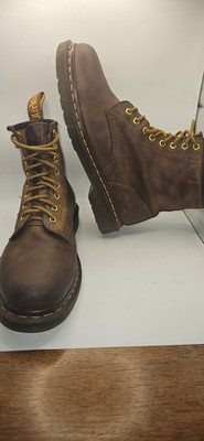 Dr. Martens 1460 Crazy Horse Brown Leather Boots UK 8 EU 42 Lace Up