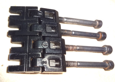 4 old Black FLOYD ROSE String Saddles,  Electric Guitar Tremolo