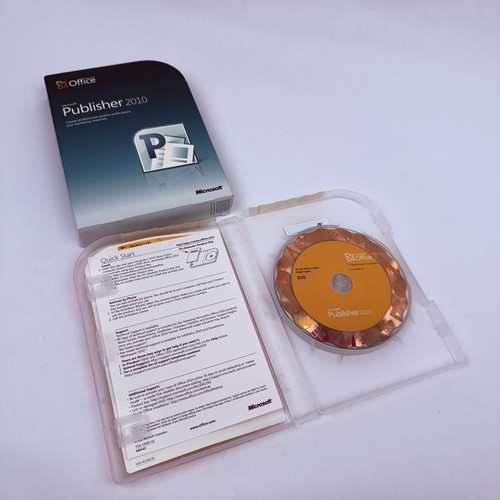 Microsoft Publisher 2010 Full Version Windows PC Software DVD With Product Key