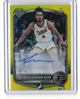 2025-26 Bowman Chrome U Trey Kaufman-Renn YELLOW REFRACTOR AUTO AUTOGRAPH RC /75