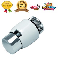 Sleek Thera 200 White Chrome Radiator Valve with Intelligent Temperature Control
