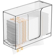 Paper Towel Dispenser Wall Mount Acrylic Paper Towel Holder for Bathroom Office