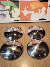 8 34 Chrome Steel Baby Moon Hubcaps Set Of 4 5010