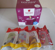 Toniebox Starter Set Purple  4 Tonies Mixed Disney Characters Screen Free Audio