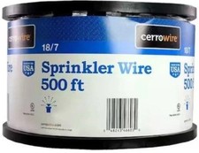 Cerrowire 500 ft. 18/7 Black Solid Copper Sprinkler Wire (BRAND NEW)