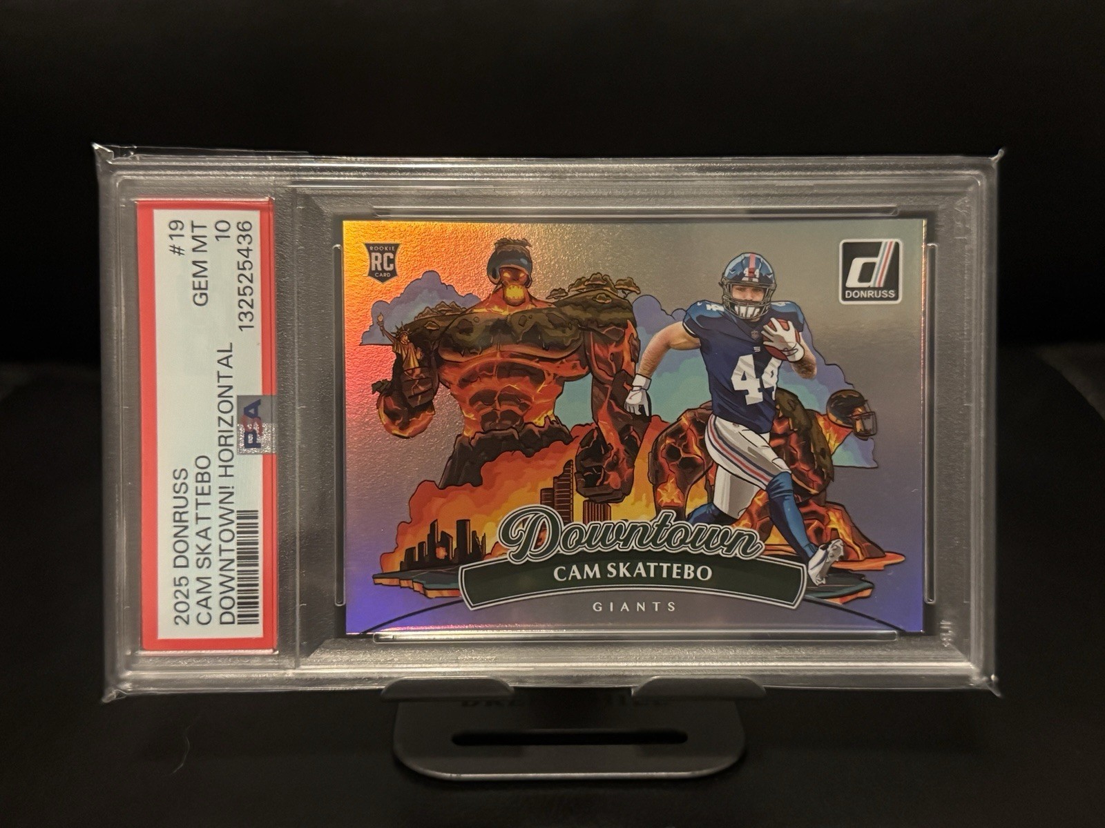 2025 Donruss Cam Skattebo Downtown PSA 10 POP 5 RC Rookie Card SSP Giants 🔥