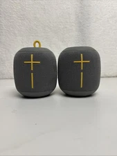 Lot of 2 Ultimate Ears UE Wonderboom S-00163 Portable Bluetooth Speaker Gray VGC