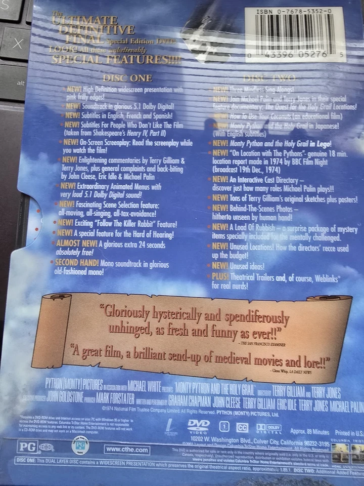 Monty Python and the Holy Grail DVD - Image 2 of 2