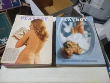 12 ISSUES OF PLAYBOY MAGAZINE 1970-1971 ELLIOT GOULD, BILLY GRAHAM, CHRISTMAS