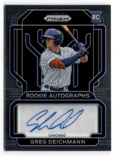 2022 Panini Prizm - Greg Deichmann Rookie Card Auto #RA-GD Athletics . rookie card picture