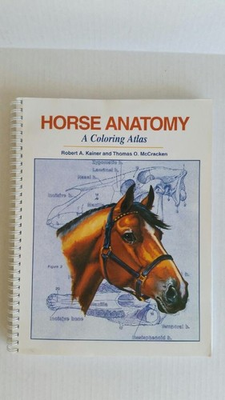 #ad #ad Horse Anatomy: A Coloring Atlas 2nd Edition paperback Robert A. Kainer Th... $12.62