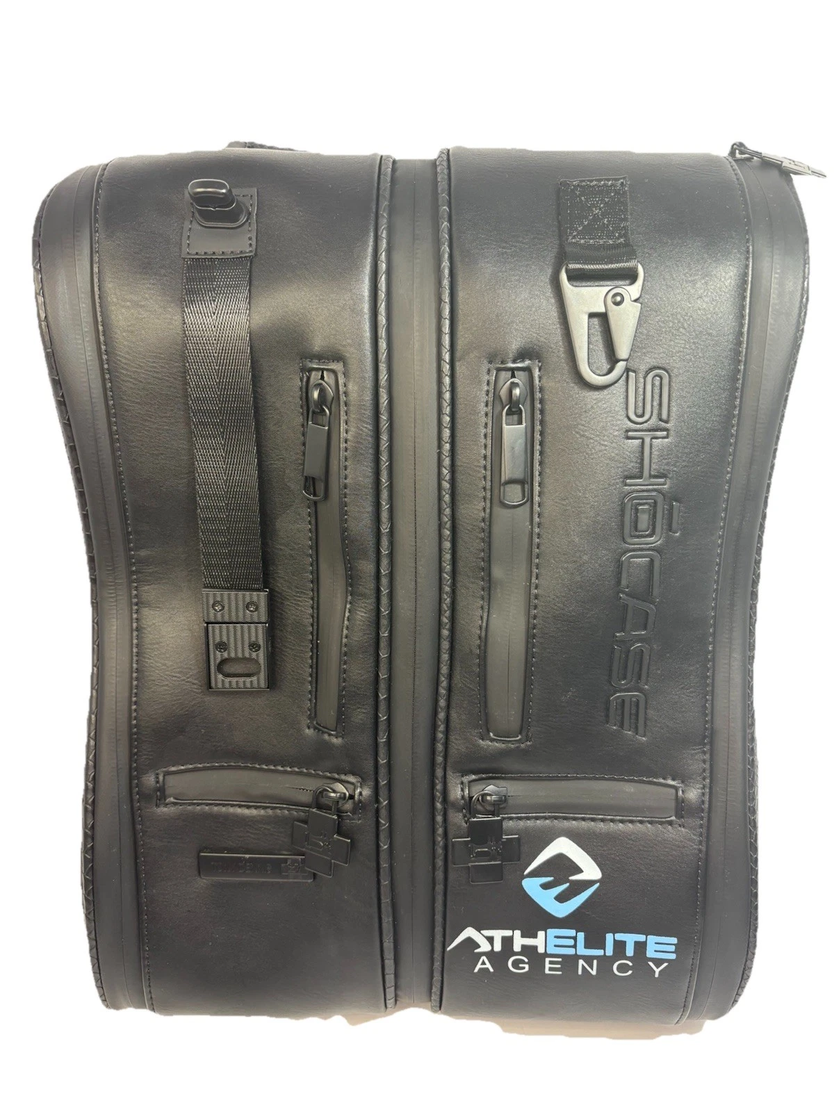 Shocase Signature Shoes Bag Athlete Travel Case Black Vegan Leather NWT