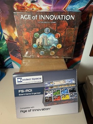 Brand New Age of Innovation Board Game W/ Organizer Folded Space Organiser