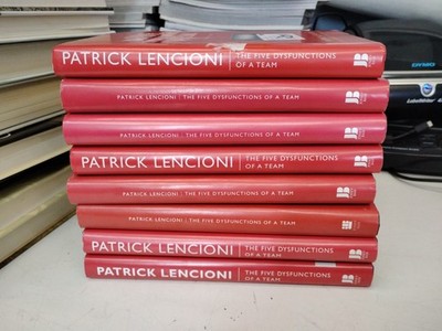 Five Dysfunctions of a Team: A Leadership Fable By Patrick Lencioni LOT OF 8 HC