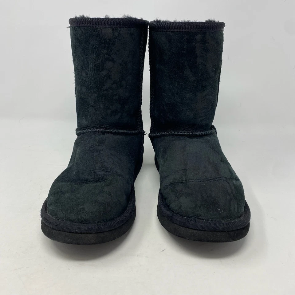 Botas de piel de oveja para mujer talla 6 negras acogedoras Apres Ski Cabincore It Girl Lounge Foto 2 de 4