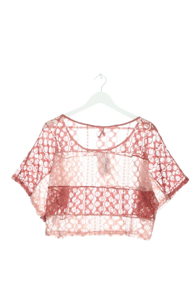 CHARLOTTE RUSSE Blouse en dentelle Dames Blouse T EU 36 rose style décontracté - Photo 2/4