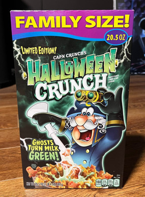 2021 Cap n Crunch Halloween Crunch Family Size Limited Edition Sealed