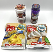 Lot of 4 New Little Tikes Creative Chefs Play Food 2 Cheese PB J  Tomato Sauce