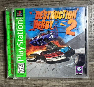 Destruction Derby 2 (Greatest Hits) - Sony PS1 - Psygnosis - Acceptable Conditio