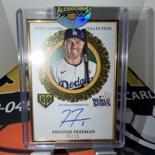 2025 Topps Gilded Champions Freddie Freeman Auto /25 Dodgers 🔥🔥🔥🔥