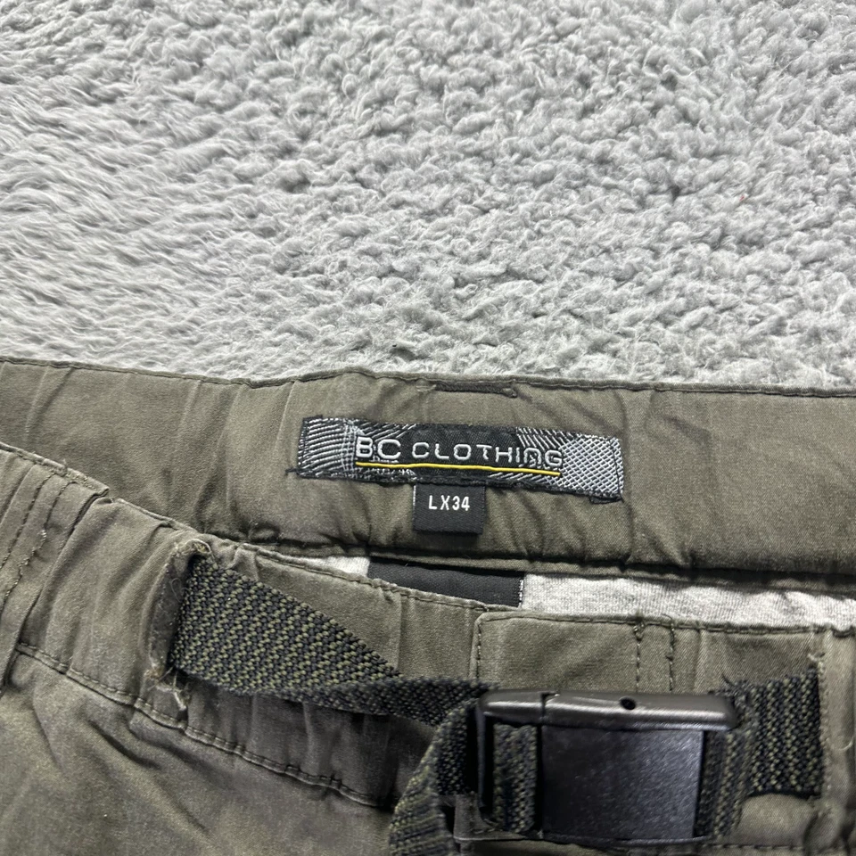 BC Clothing Pantalón Hombres L Verde Algodón Carga Elastizado Utilidad Ropa de Trabajo Viaje Senderismo Foto 3 de 4
