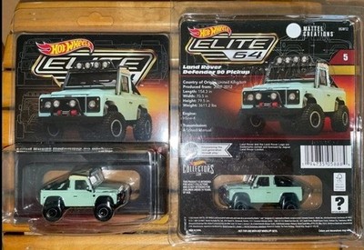 NEW 2023 HotWheels HGW12 Elite 64 Series Land Rover Defender 90 Pickup 