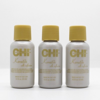 3-Pack of CHI Keratin Silk Infusion 0.5 oz