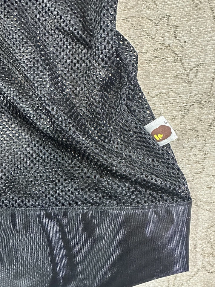 Juego de bolsa de malla negra y bolsa con cordón BATHING APE BAPE nuevo Foto 4 de 4