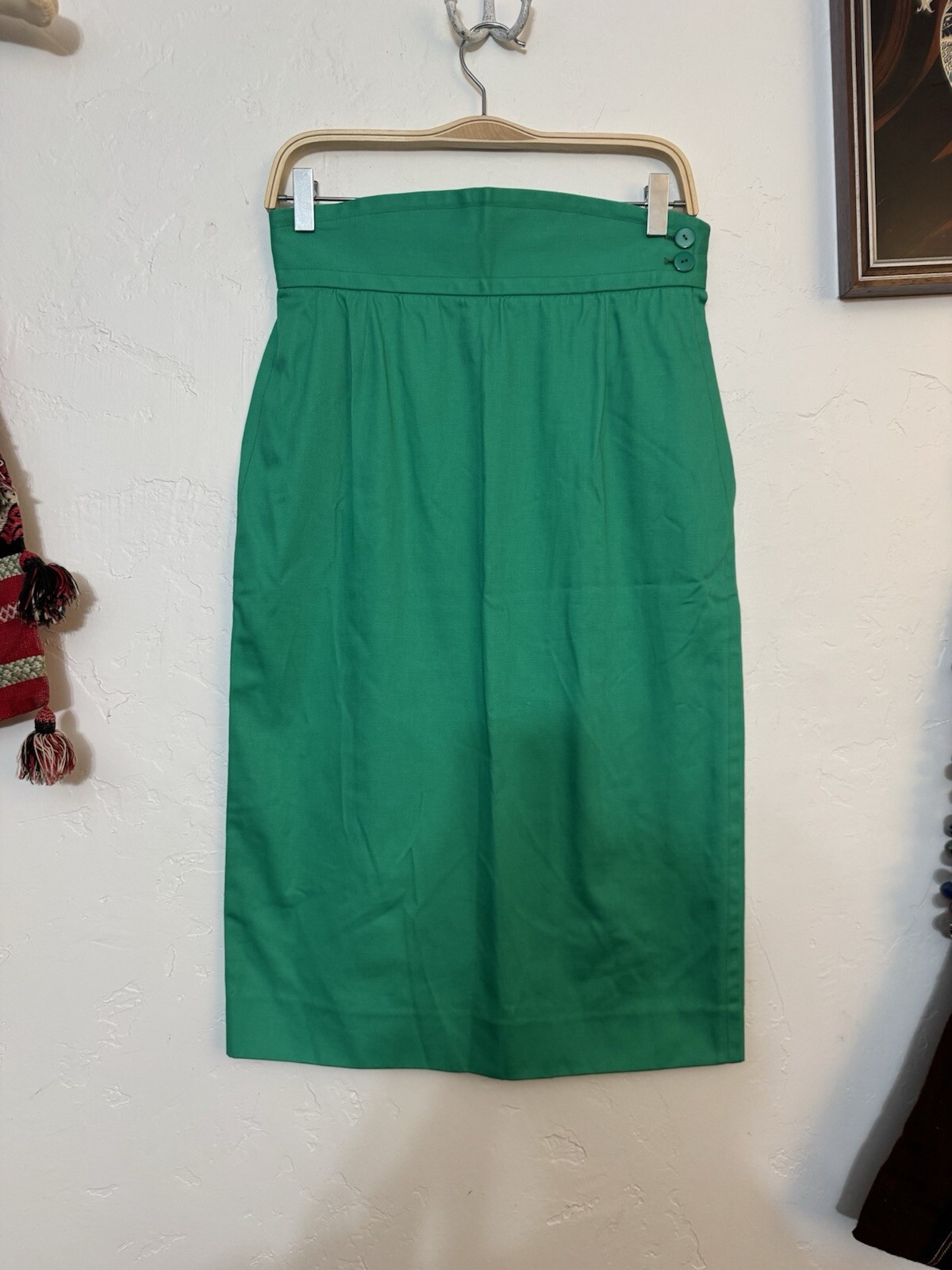 GONNA A MATITA VINTAGE YVES SAINT LAURENT VERDE OTTIME CONDIZIONI TAGLIA SMALL