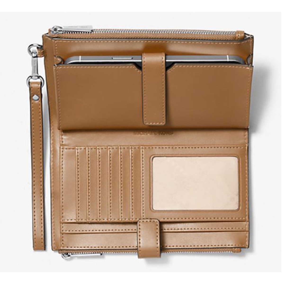 Michael Kors Jet Set Large Ombré Signature Logo Wristlet (Husk